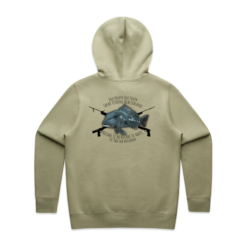 One Breath One Death - Womens Stencil Hood Thumbnail